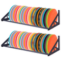 Disc Golf Rack Wall Mount, Disc Golf Storage, Disc Golf Wall Hanger,  Disc Golf Shelf for Wall, Disc Rack Storage, 2 Pcs Wall-Mounted Disc Golf Organizer for Home, Garage